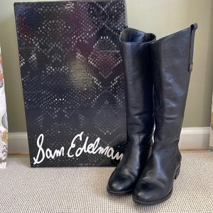 EUC Sam Edelman Black Penny Boots 7.5